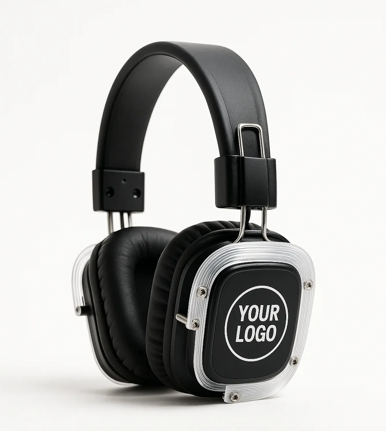 Silent disco headphones product showcase with Hi-Fi audio drivers